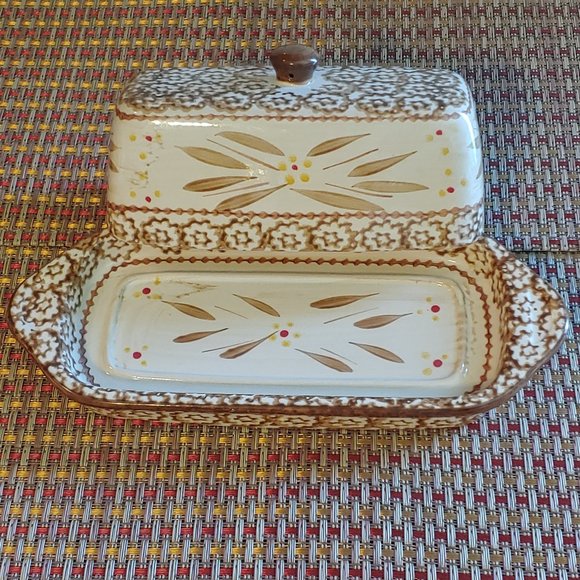 Temp-tations By Tara Ovenware Old World Brown 7-Piece Accessory Hand Painted - Picture 5 of 14